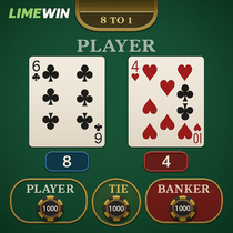 LimeWin - Baccarat - Jeu de Table en Ligne